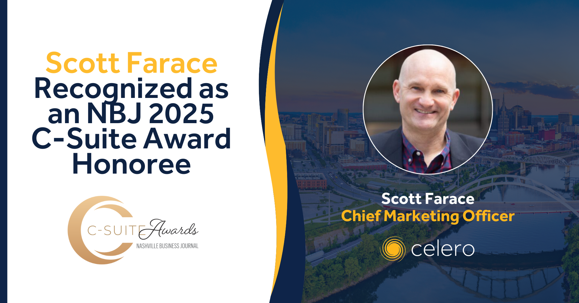 Scott Farace Honored Among Nashville Business Journal’s 2025 C-Suite Award Winners
