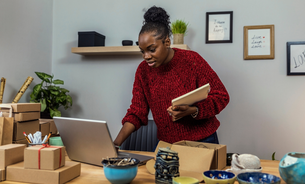 Small Business Owner Using Celero's Integrated Payment Solutions